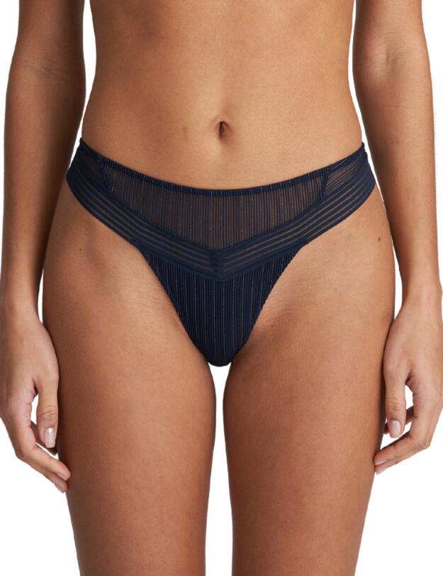 Marie Jo Tokuda Thong Velvet Blue