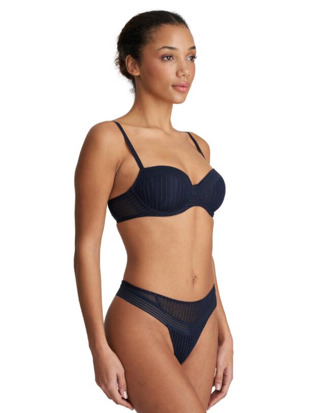 Marie Jo Tokuda Thong Velvet Blue