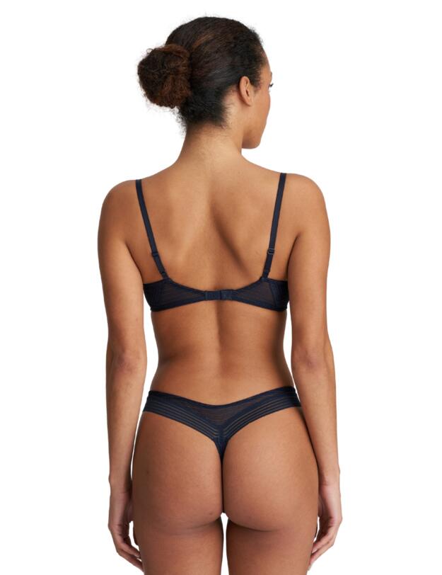 Marie Jo Tokuda Thong Velvet Blue