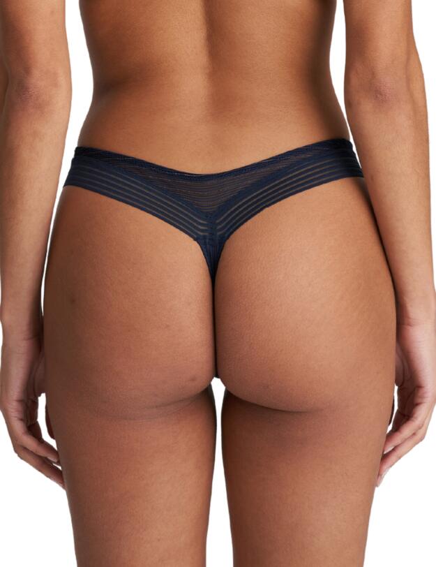 Marie Jo Tokuda Thong Velvet Blue