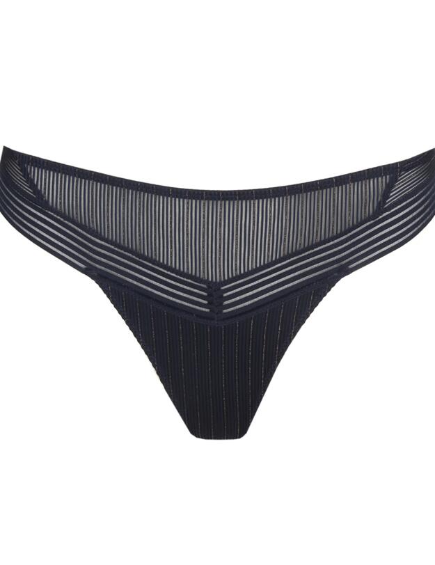 Marie Jo Tokuda Thong Velvet Blue
