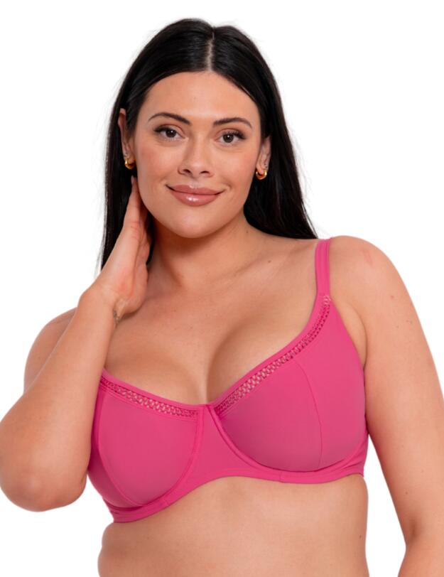 Curvy Kate First Class Balcony Bikini Top Pink