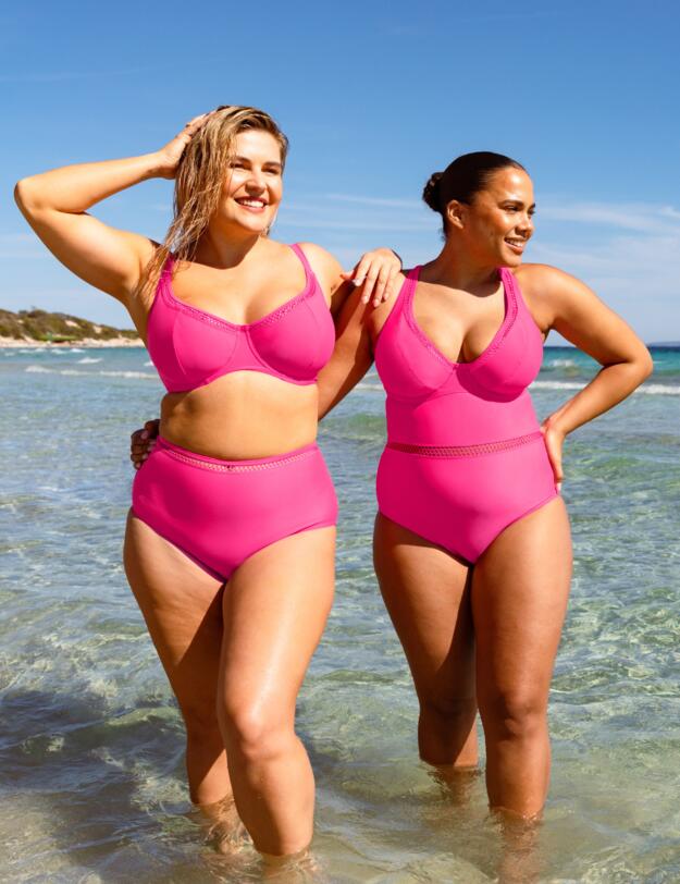 Curvy Kate First Class Balcony Bikini Top Pink
