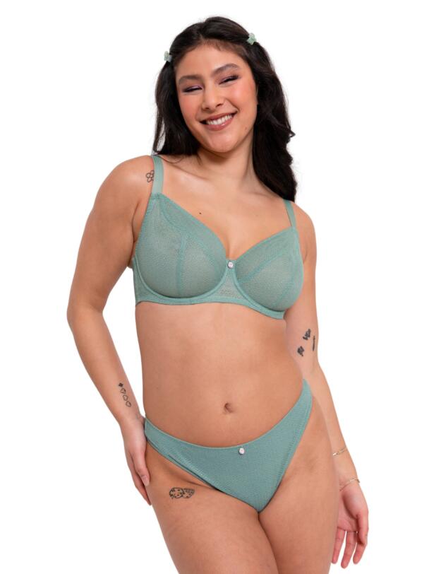Curvy Kate Happy Boobs And Bums Balcony Bra Sage Green
