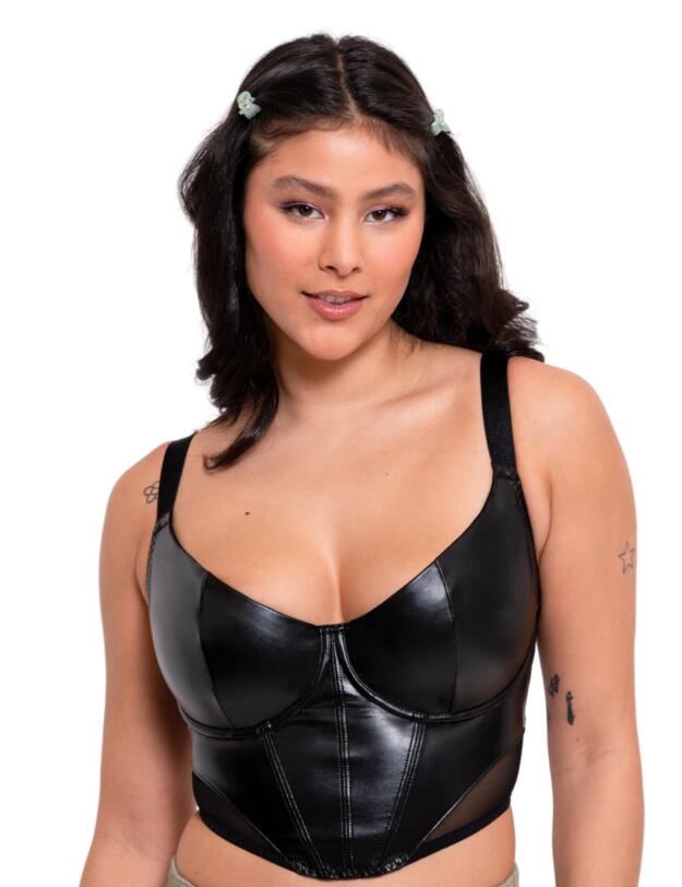 Curvy Kate Storm Scooped Balcony Longline Bra Black