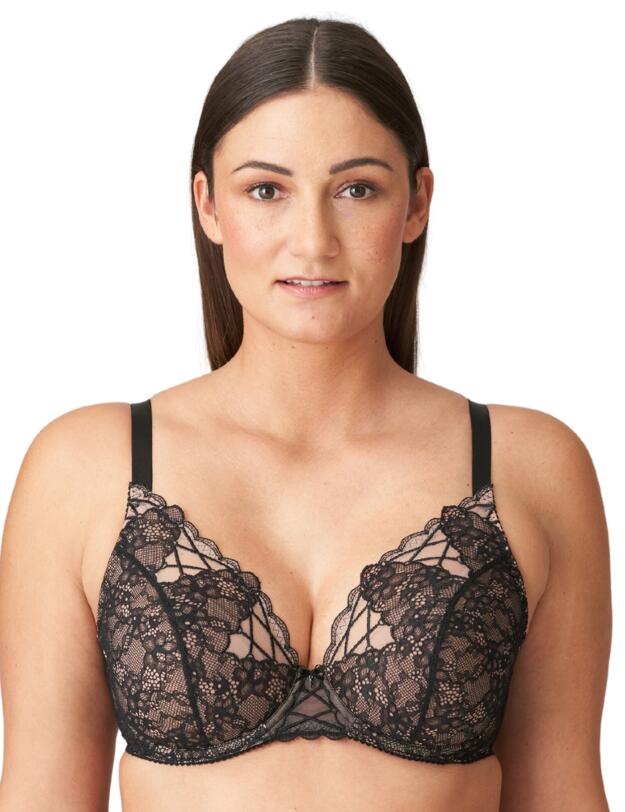 Prima Donna Livonia Half Padded Plunge Bra Black 