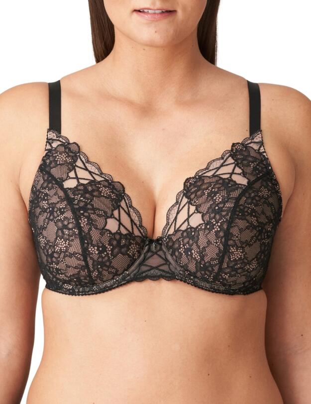 Prima Donna Livonia Half Padded Plunge Bra Black 
