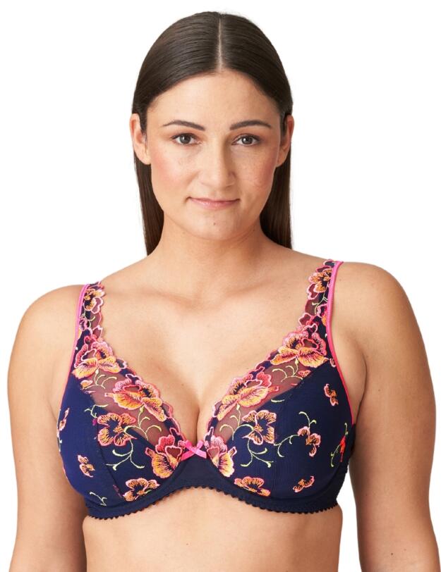 Prima Donna Devdaha Half Padded Plunge Bra Velvet Blue