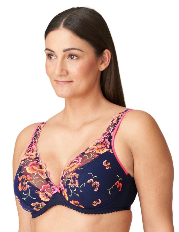 Prima Donna Devdaha Half Padded Plunge Bra Velvet Blue