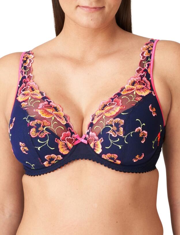 Prima Donna Devdaha Half Padded Plunge Bra Velvet Blue