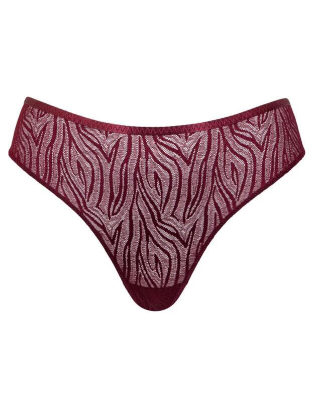 Curvy Kate Lace Daze Brazilian Brief Claret 