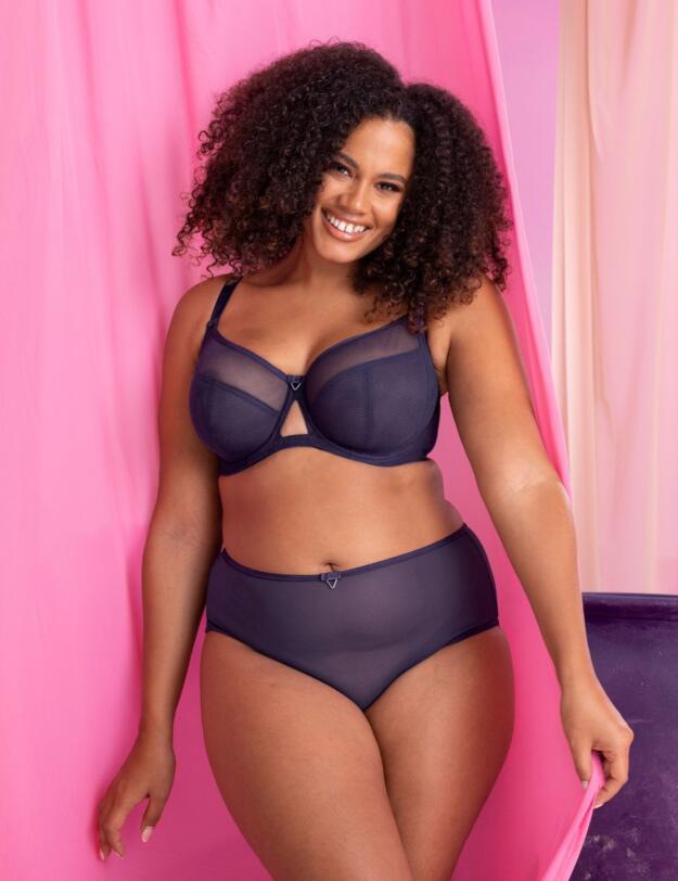 Curvy Kate Victory 4 Part Balcony Bra Deep Purple 