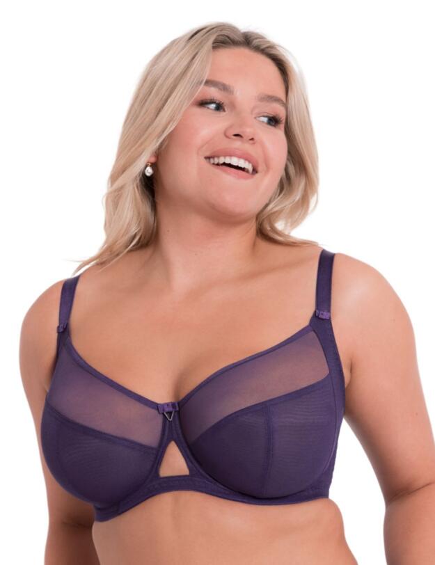 Curvy Kate Victory 4 Part Balcony Bra Deep Purple 
