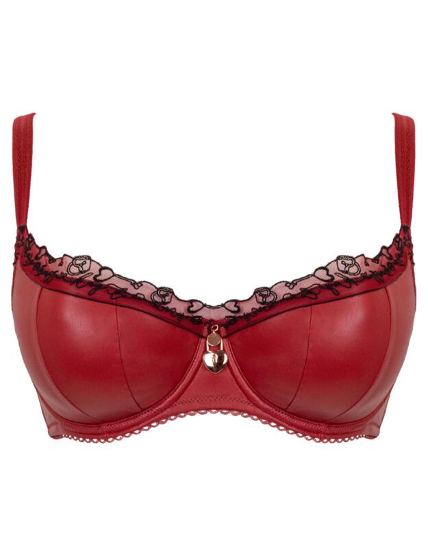 Scantilly by Curvy Kate Key To My Heart Padded Half Cup Bra Rouge 