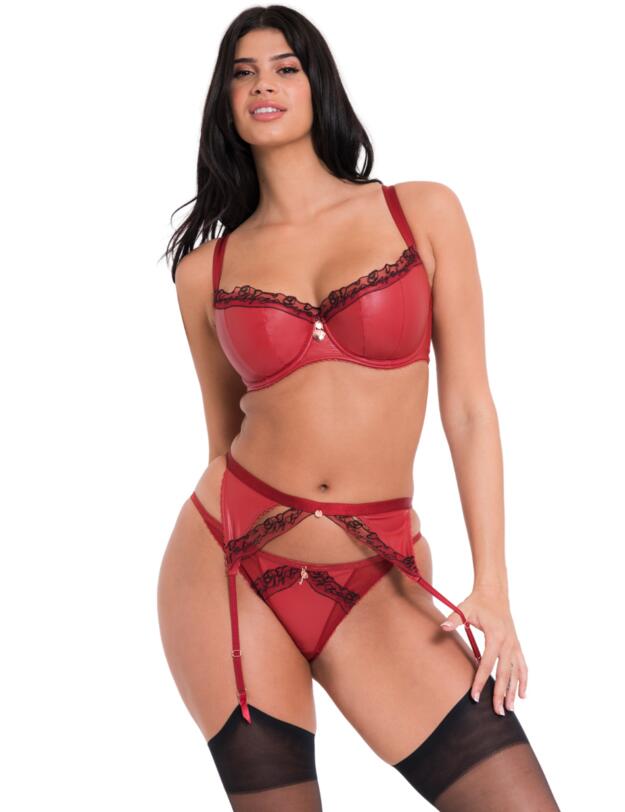 Scantilly by Curvy Kate Key To My Heart Padded Half Cup Bra Rouge 