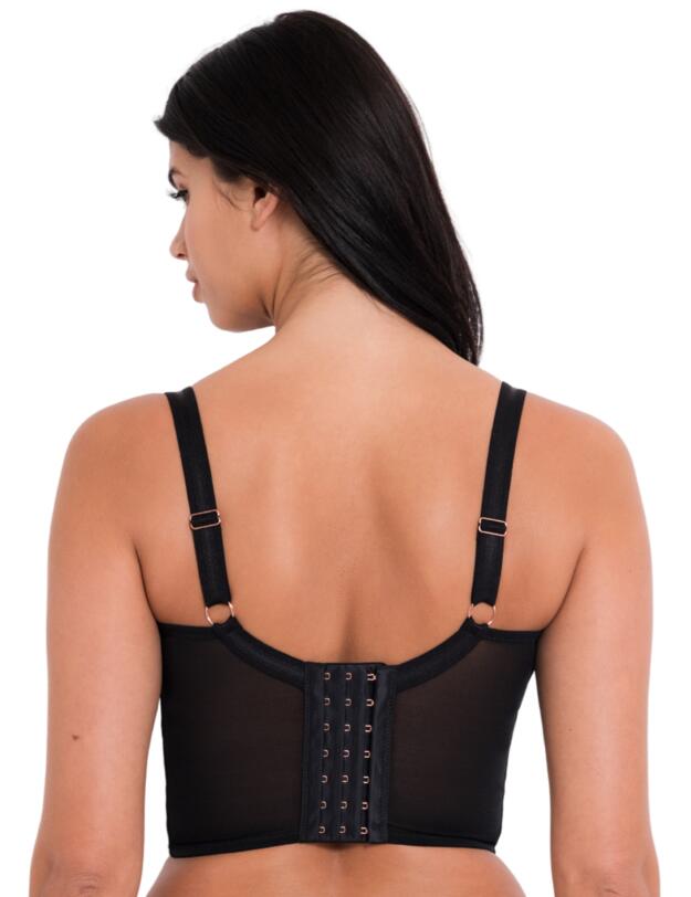 Scantilly by Curvy Kate Tough Love Balcony Longline Bra Black 