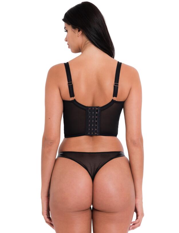 Scantilly by Curvy Kate Tough Love Tanga Black