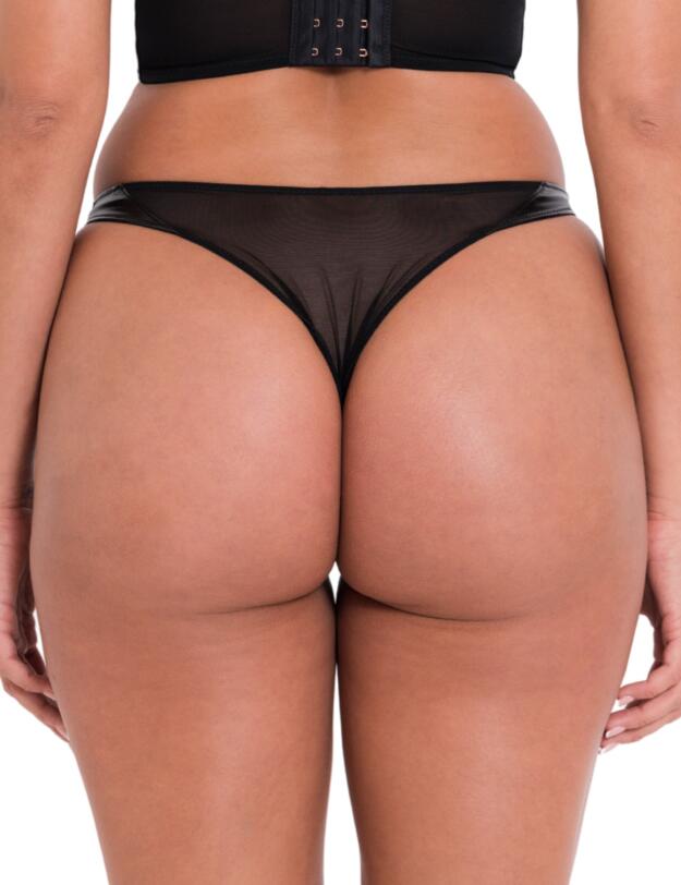 Scantilly by Curvy Kate Tough Love Tanga Black