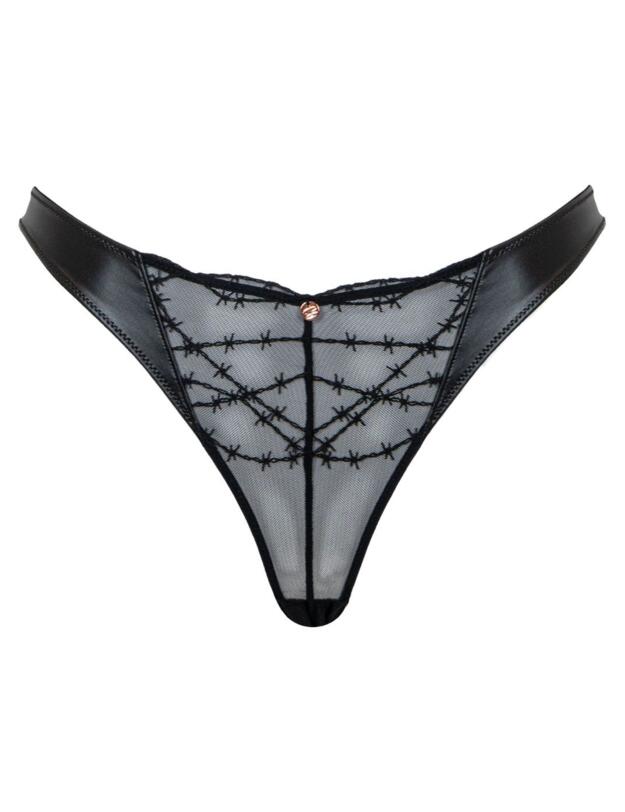 Scantilly by Curvy Kate Tough Love Tanga Black