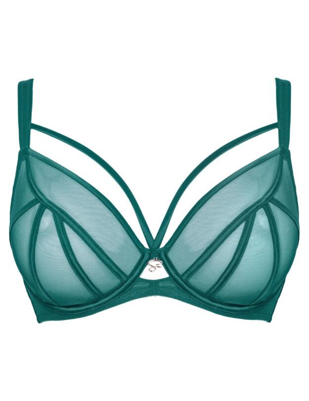 Scantilly by Curvy Kate Senses Plunge Bra Verdigris