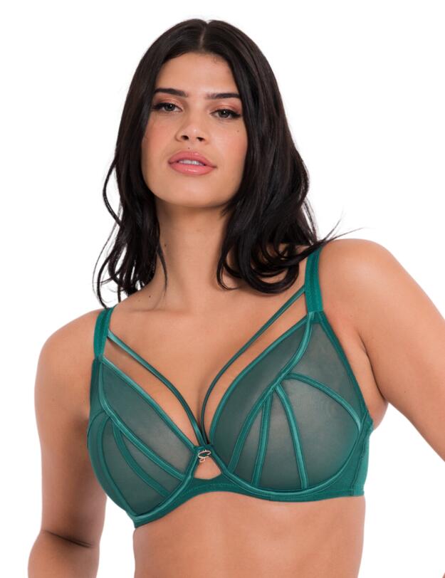 Scantilly by Curvy Kate Senses Plunge Bra Verdigris