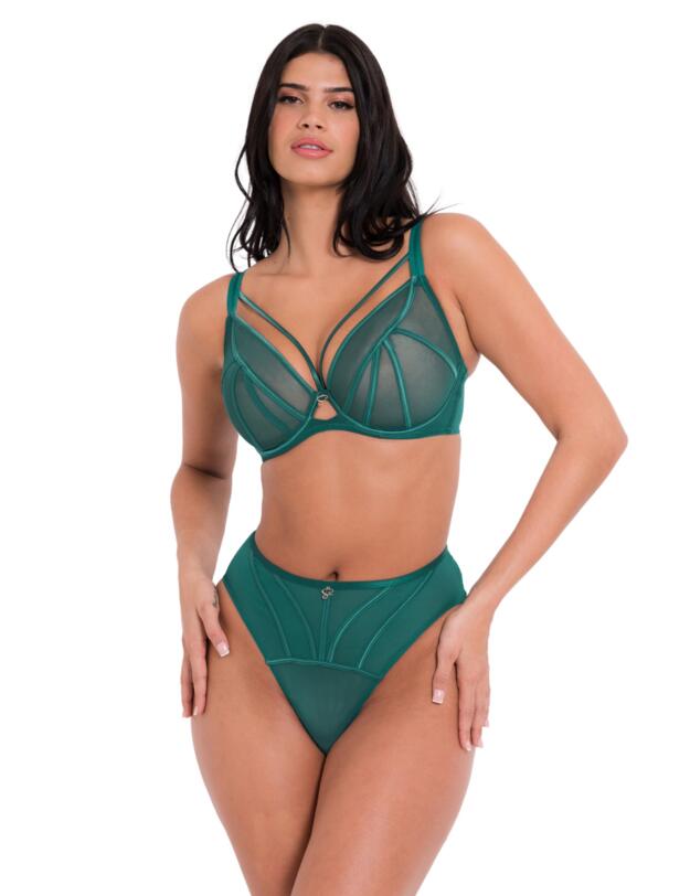 Scantilly by Curvy Kate Senses Plunge Bra Verdigris