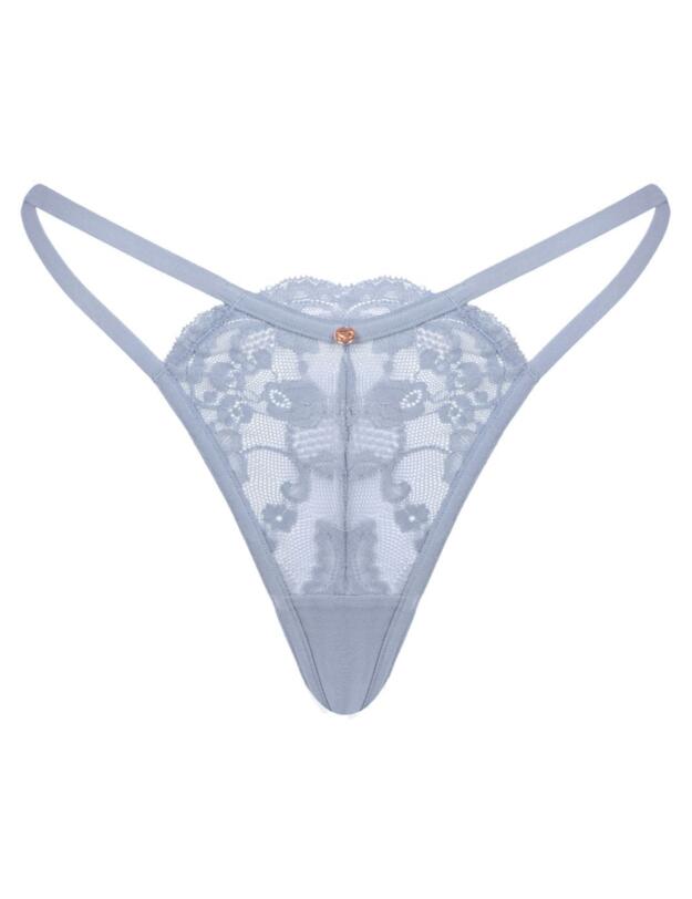 Scantilly by Curvy Kate Embrace Thong Silver
