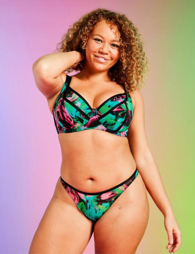 Curvy Kate Reality Check Balcony Bra Print Mix 