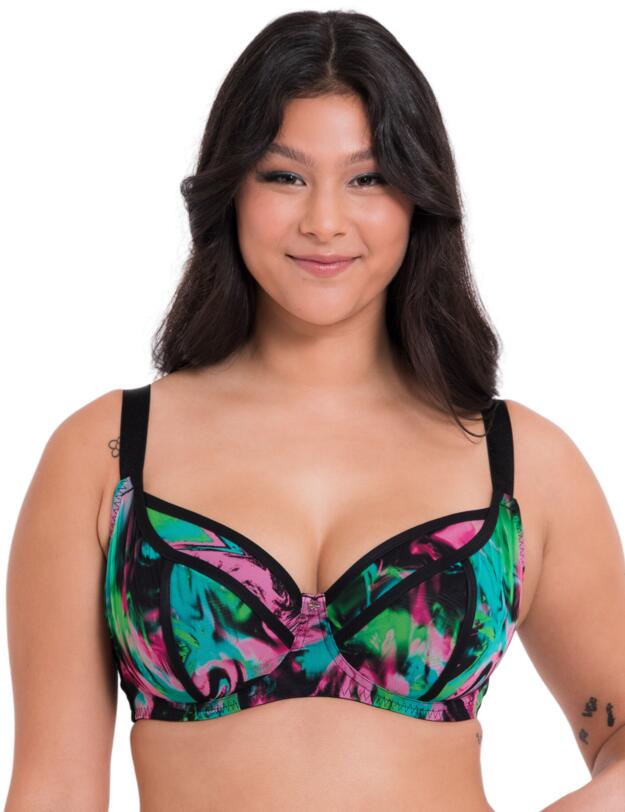 Curvy Kate Reality Check Balcony Bra Print Mix 