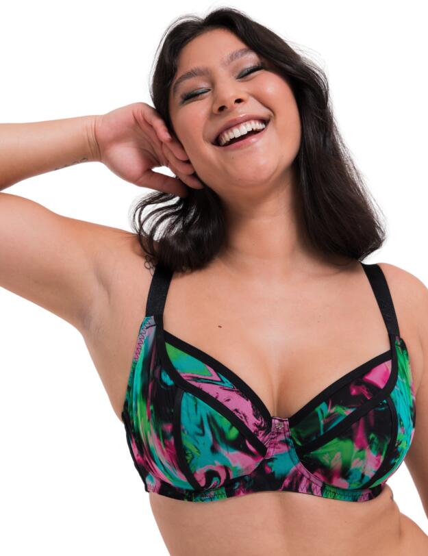 Curvy Kate Reality Check Balcony Bra Print Mix 