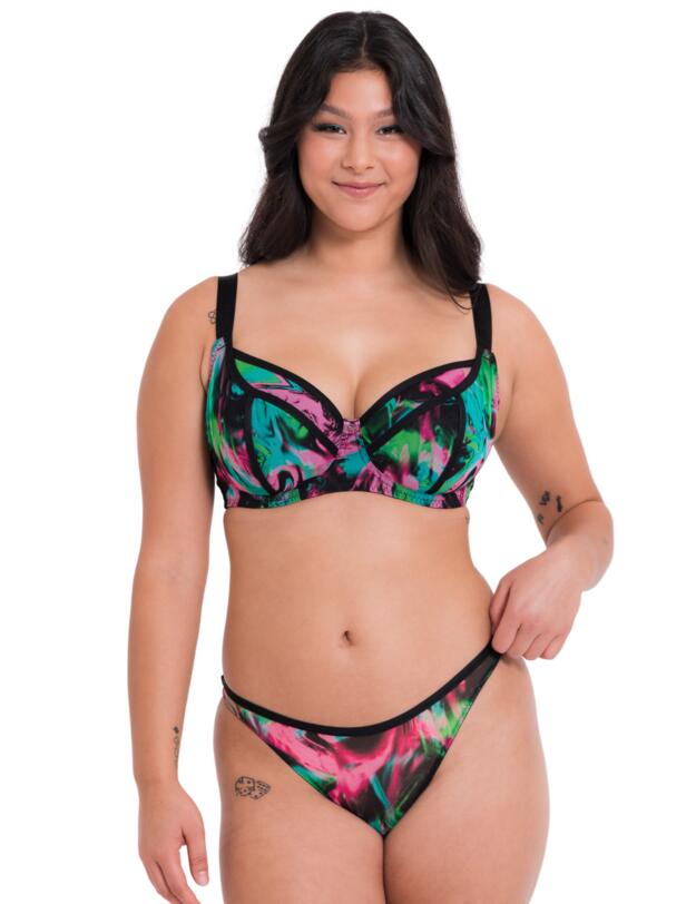 Curvy Kate Reality Check Balcony Bra Print Mix 