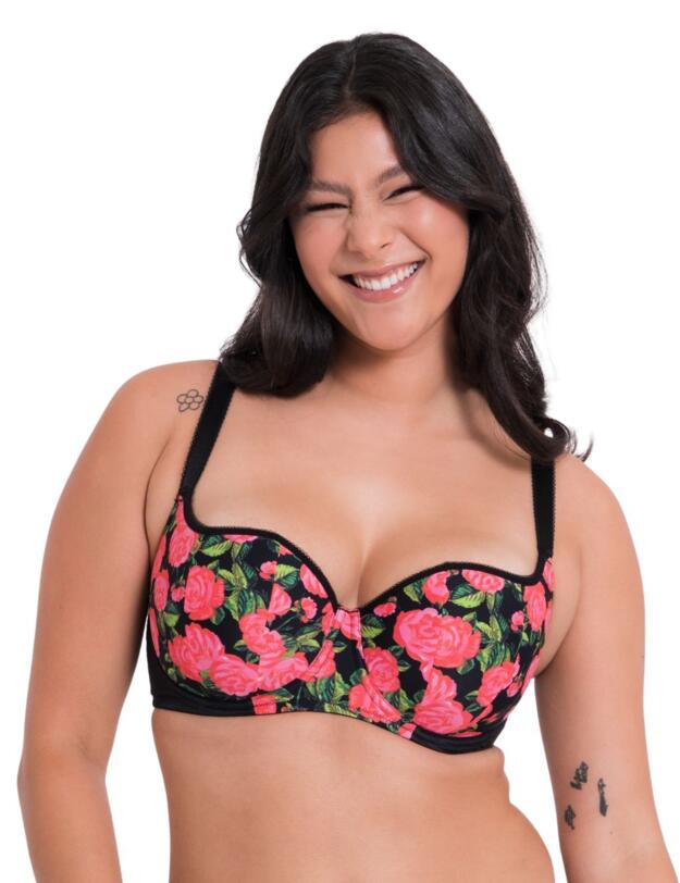  Curvy Kate Boost In Bloom Padded Balcony Bra Print Mix