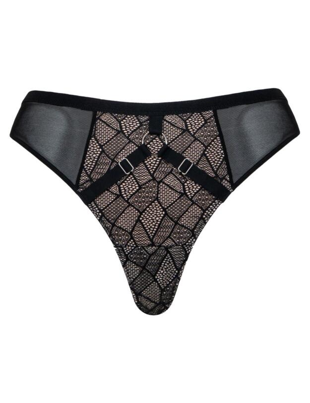 Curvy Kate Non-Stop Thong Black/Pink