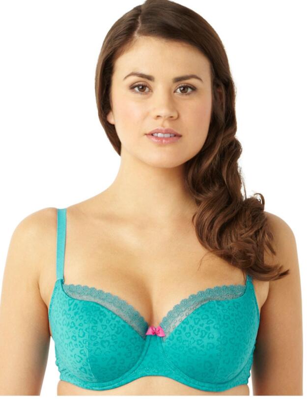 7731 Cleo Juna Balcony Bra Teal Animal Print - 7731 Bra