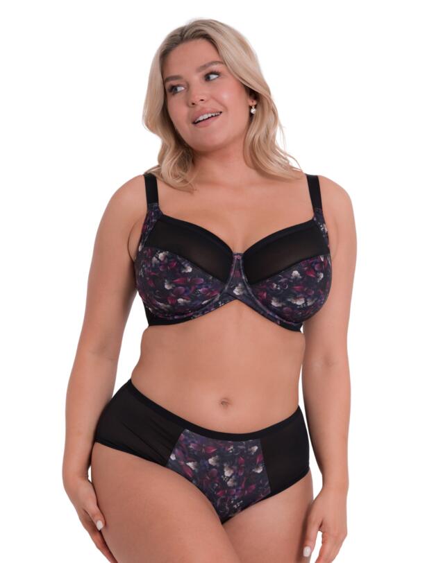 Curvy Kate Wonderfully Print Short Black Floral