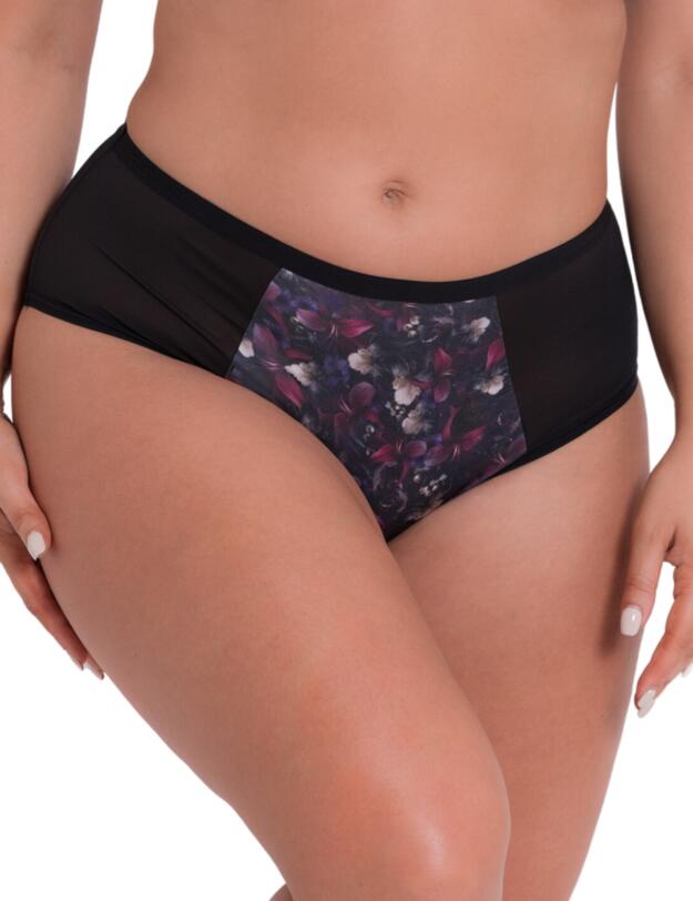 Curvy Kate Wonderfully Print Short Black Floral