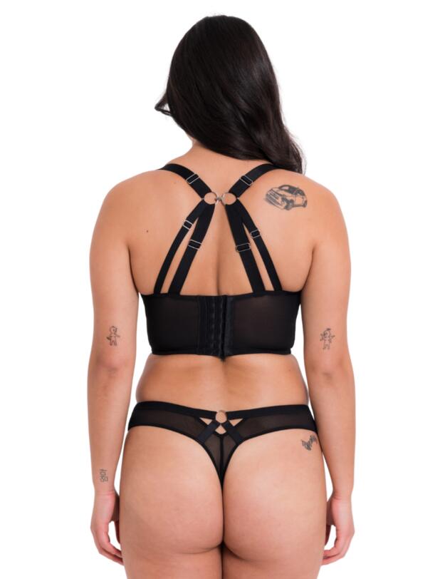 Curvy Kate Non-Stop Thong Black/Pink