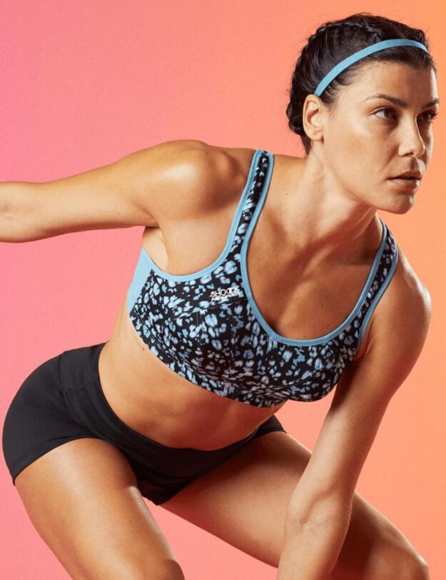 Shock Absorber Multi Sports Support Bra Blue Print