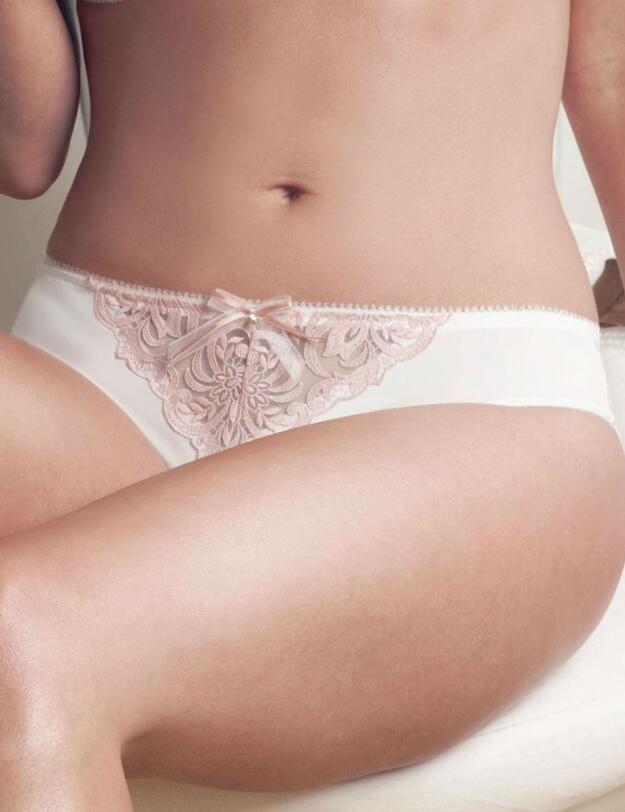 1297100 Charnos Fleur Brief Ivory/Peach - 1297100 Brief 
