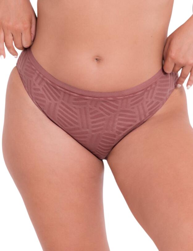  Curvy Kate Wonderfull Vibe High Leg Brief  Dusty Rose