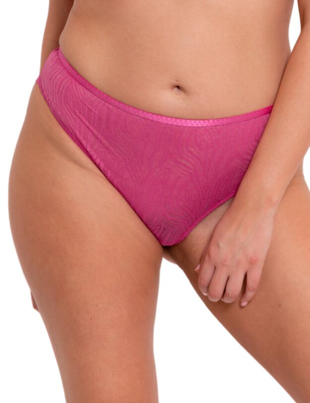 Curvy Kate Lace Daze Brazilian Brief Lipstick Pink 