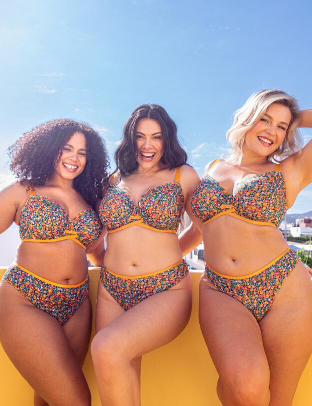 Curvy Kate Lace Daze Floral Brazilian Brief  Floral Print