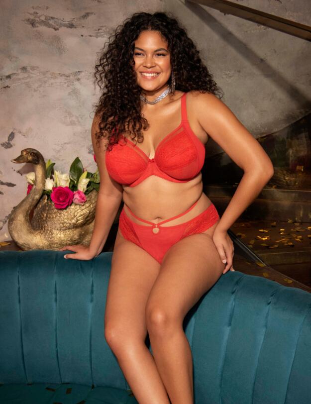 Elomi Kendra Underwired Plunge Bra Cherry 