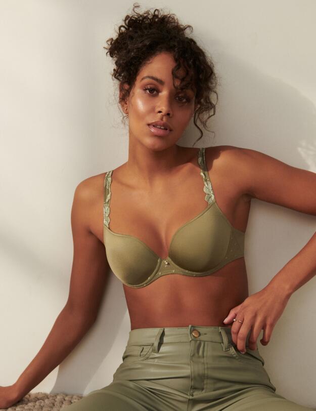 Marie Jo Agnes Heart Shape Bra Golden Olive