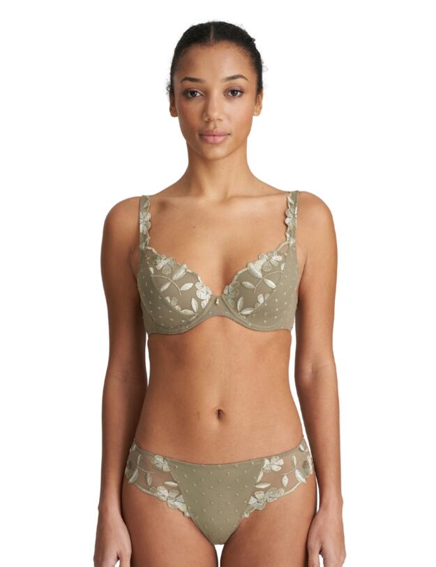 Marie Jo Agnes Thong Golden Olive