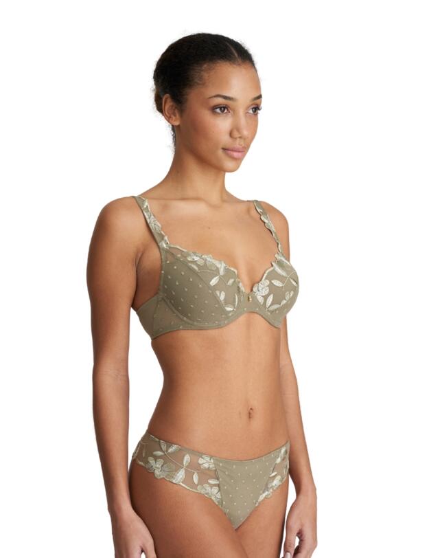 Marie Jo Agnes Thong Golden Olive