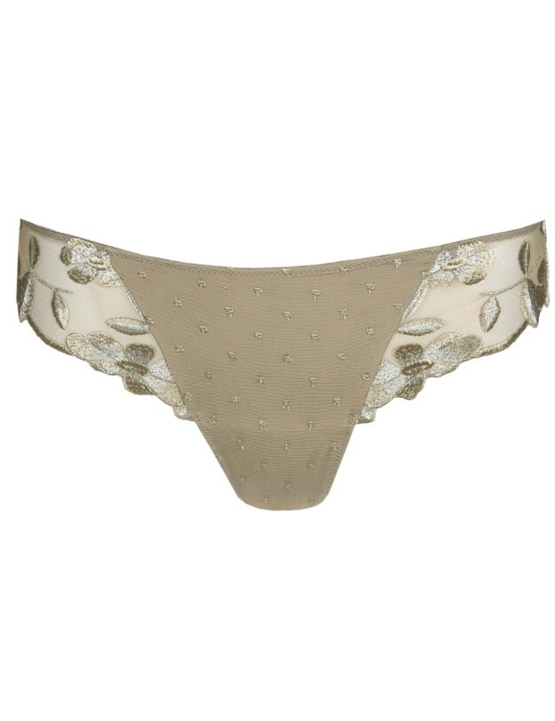 Marie Jo Agnes Thong Golden Olive