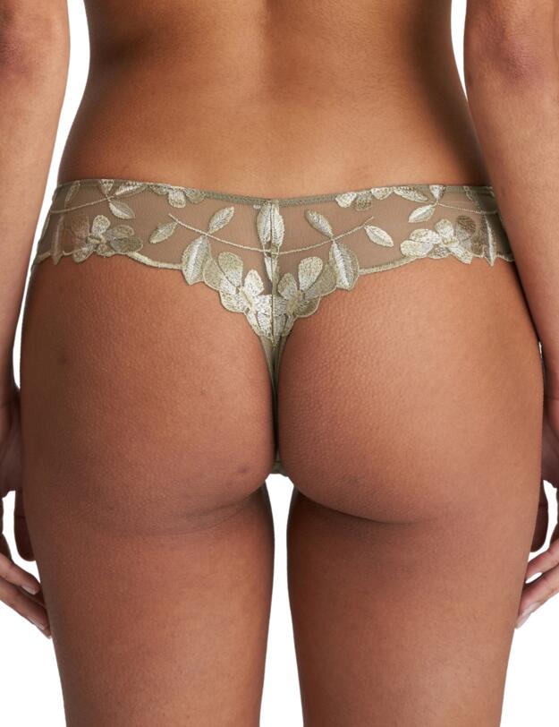 Marie Jo Agnes Thong Golden Olive