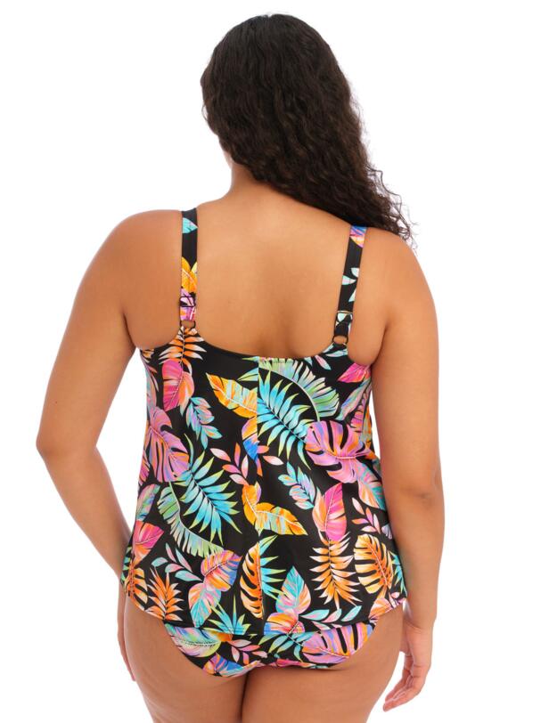 Elomi Tropical Falls Non Wired Moulded Tankini Top Black 