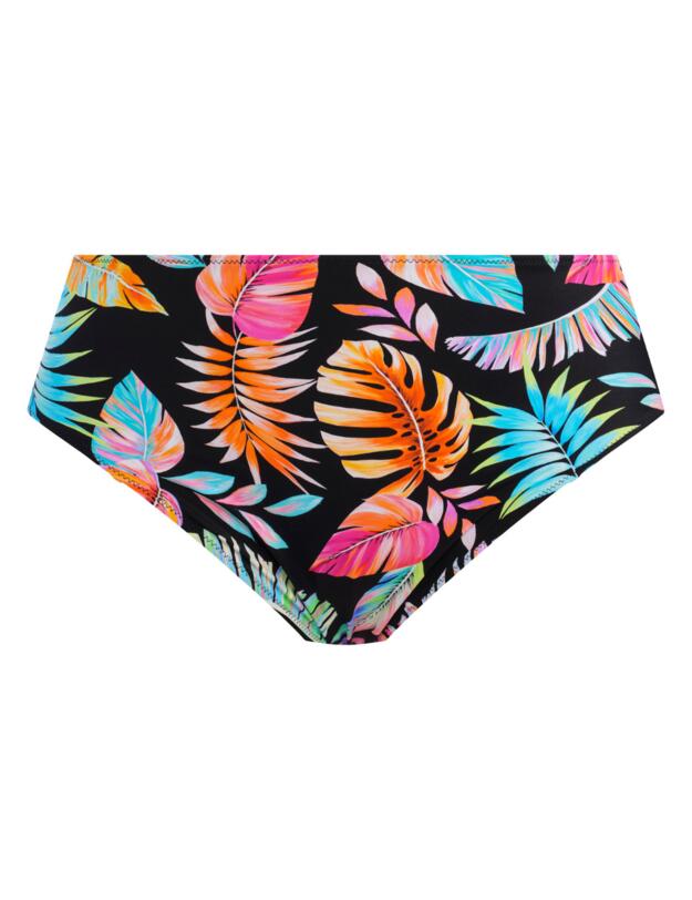 Elomi Tropical Falls Mid Rise Bikini Brief Black